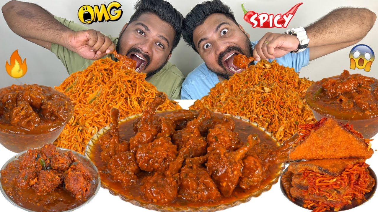 SPICY🌶️CHICKEN NOODLES&RICE,CHICKEN LOLLIPOP🔥CHILLI CHICKEN,CHICKEN MANCHURIAN&CUTLET,CHICKEN 65😍
