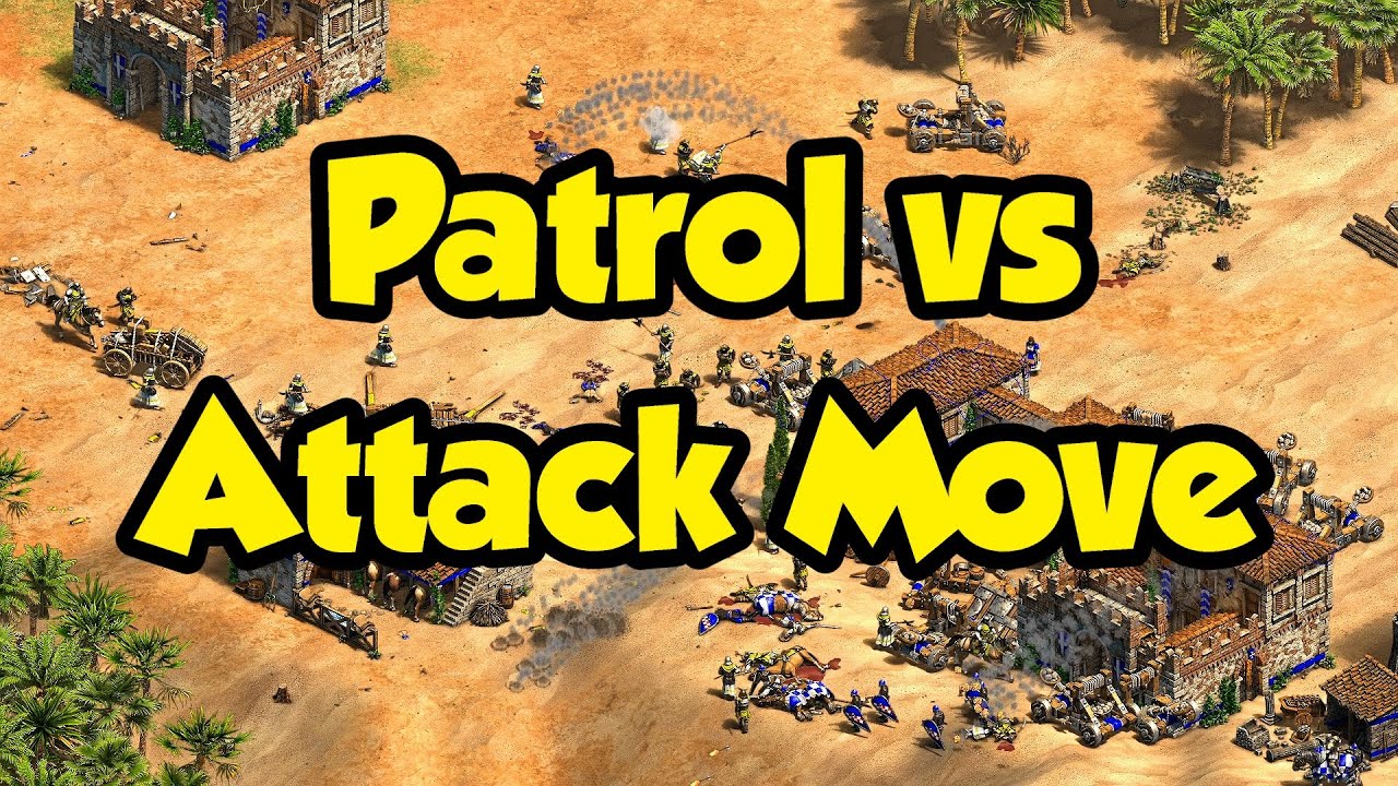 When Attack Move is better than Patrol in Definitive Edition (AoE2)