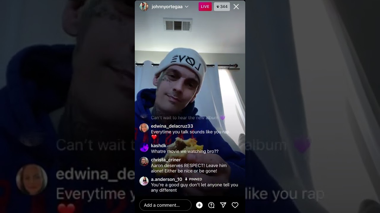 #aaroncarter and his frozen food