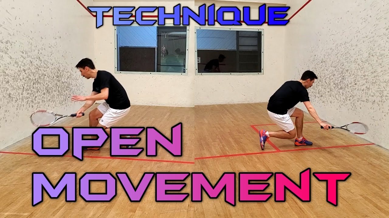 Squash - Open Stance Movement - Technique