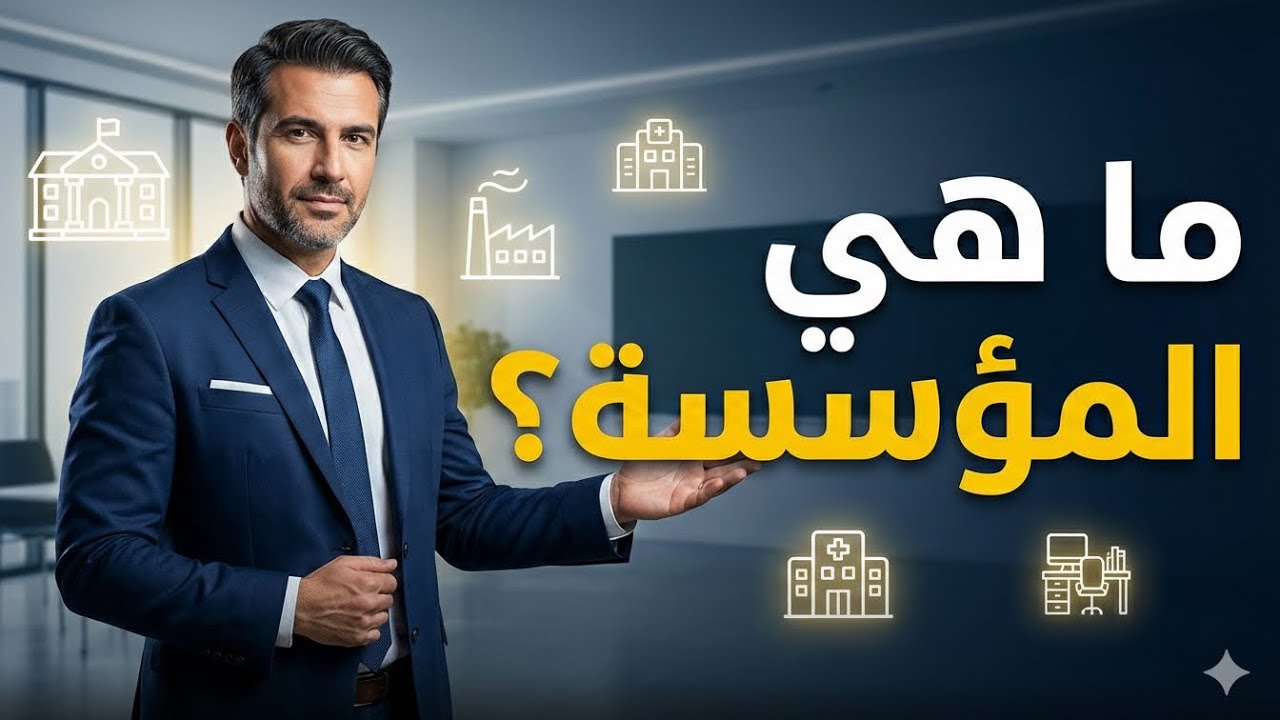 ماهية المؤسسة؟ المعاني العامة والخاصة بطريقة سهلة 💪مقياس اقتصاد المؤسسة