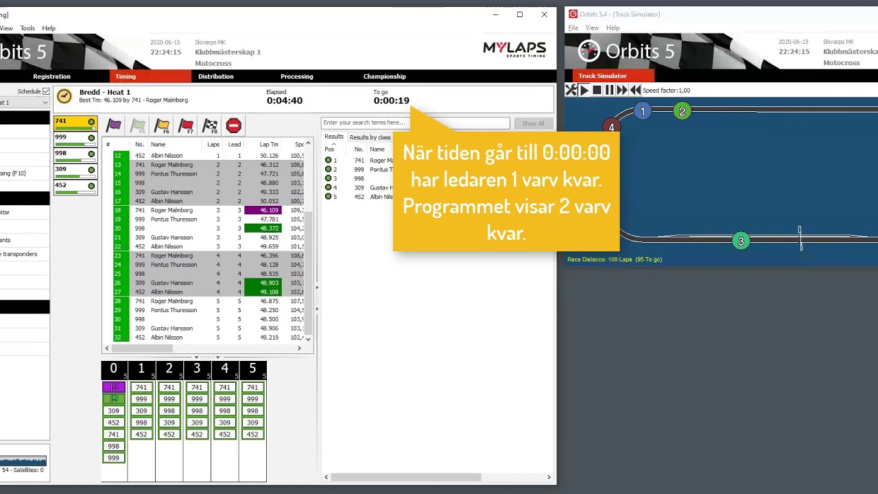 Tidtagning med Orbits 5 - Del 1