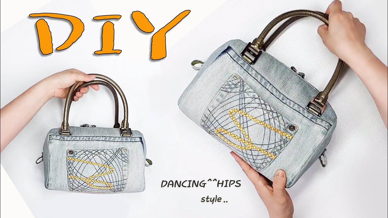 diy/ 리폼/청바지로 가방만들기/denim tote bag tutorial/tote bag sewing tutorial/diy jeans bag hand sewing/가방 만들기