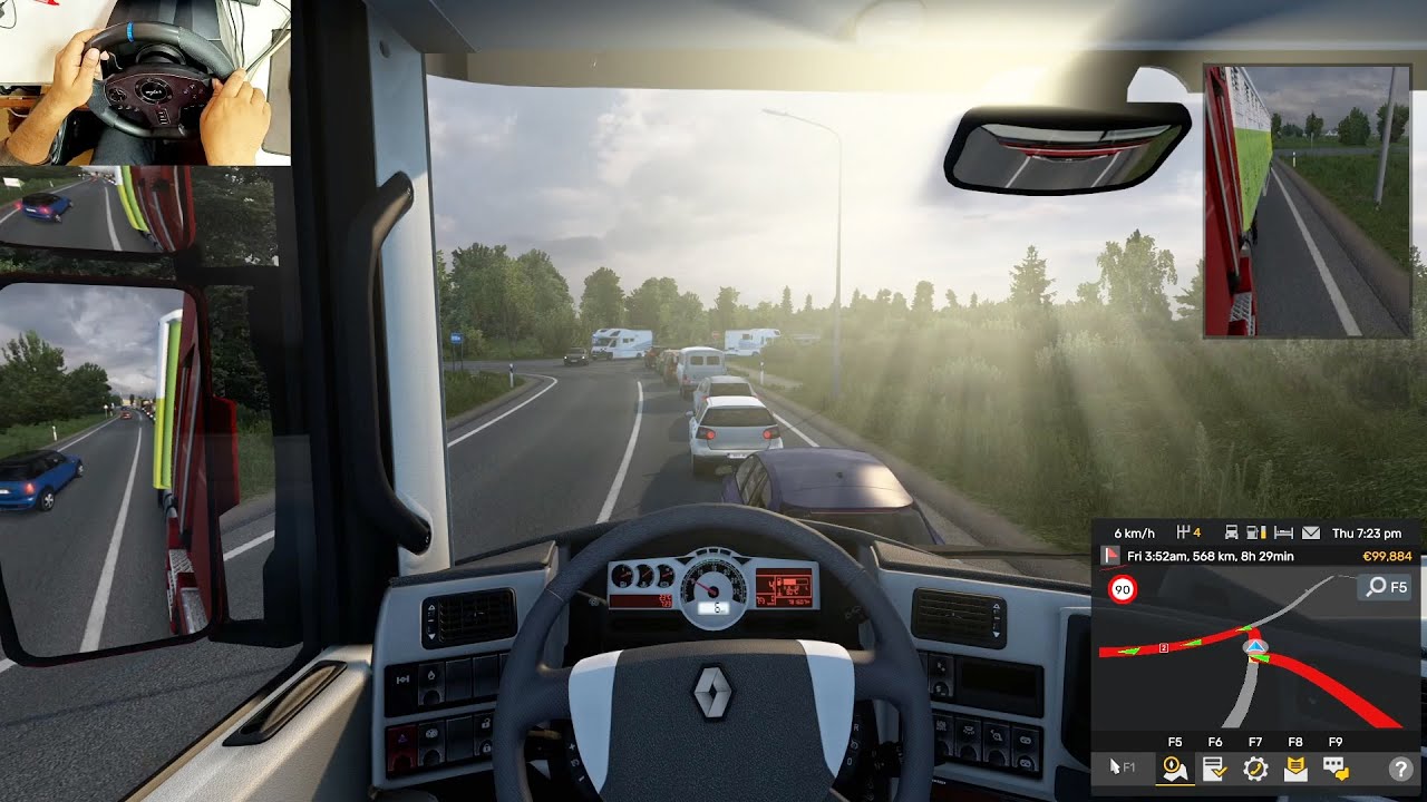 ETS2 Volvo FH Realistic Drive  PXN V9 Wheel Cinematic Gameplay