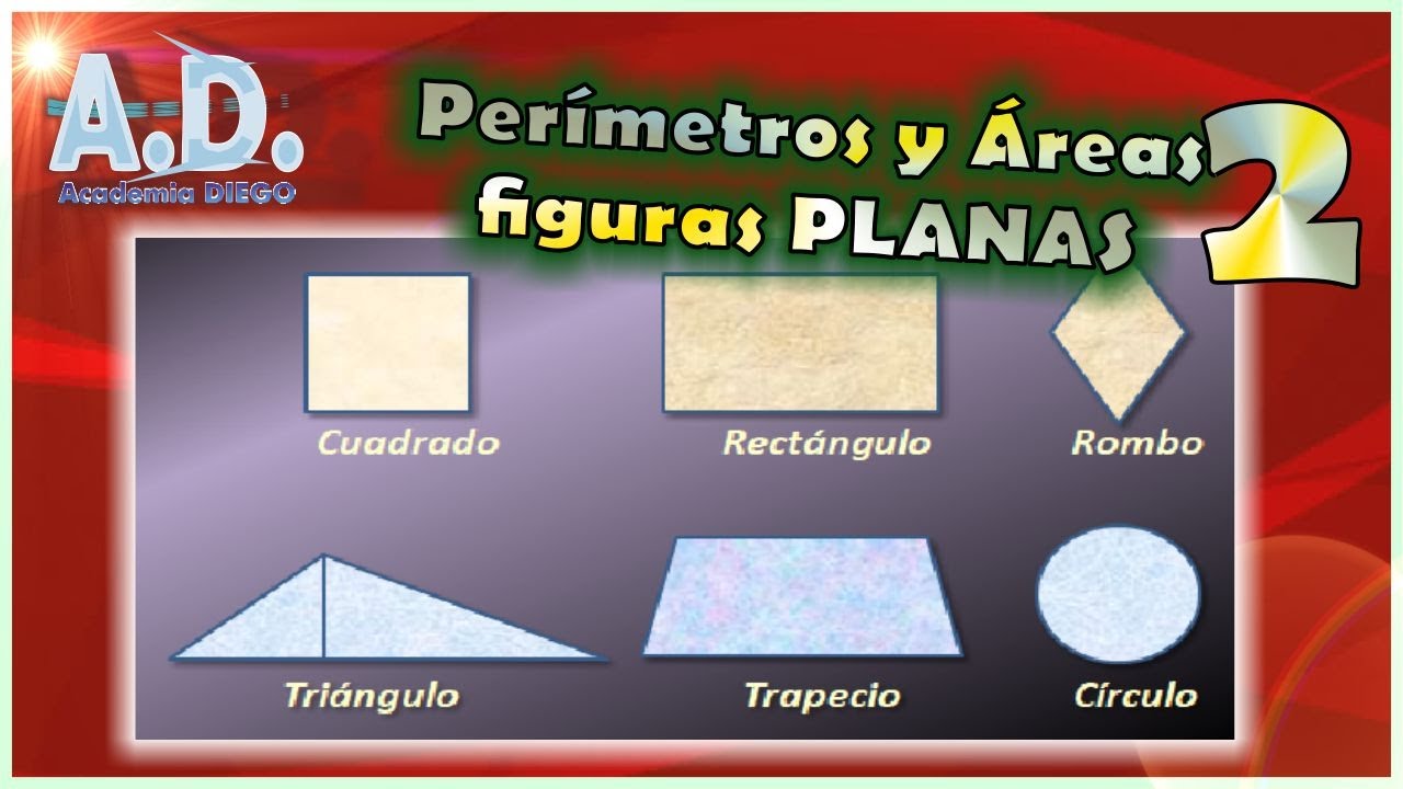 PERÍMETROS y ÁREAS de FIGURAS PLANAS nivel 5º y 6º de PRIMARIA(2) Academia DIEGO