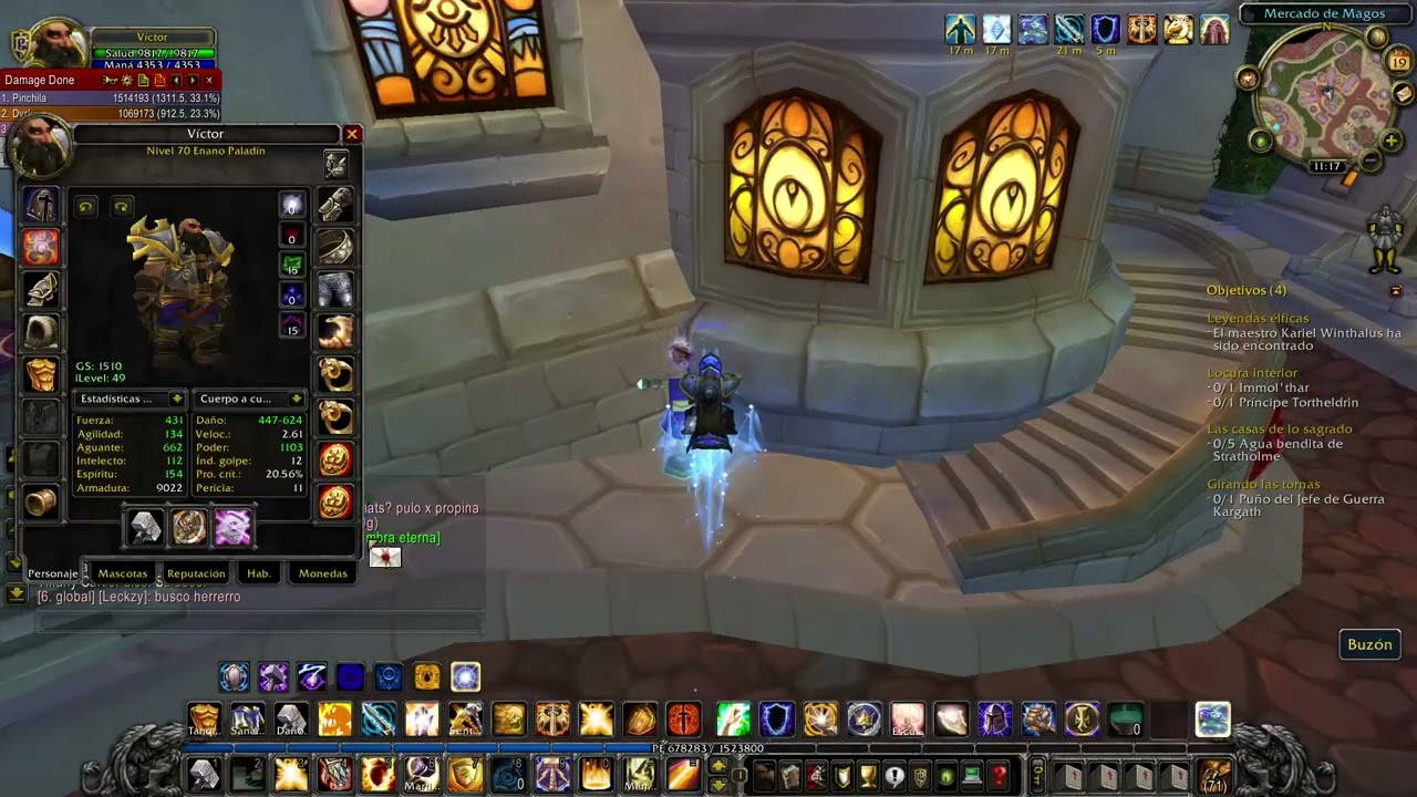 Paladín Protección, WoW 3.3.5. Leveo. Wow Patagonia. #16 Víctor.