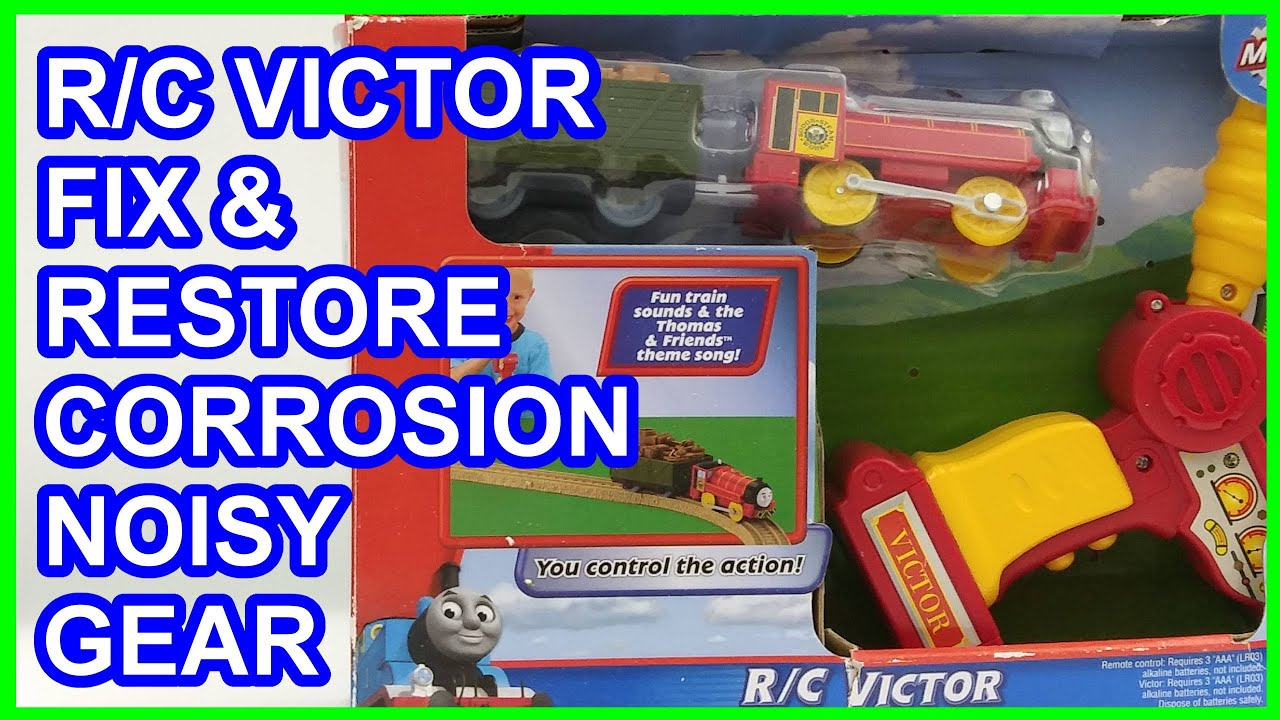 Thomas & friends Trackmaster Fix & restore RC Victor battery corrosion noisy motor gear