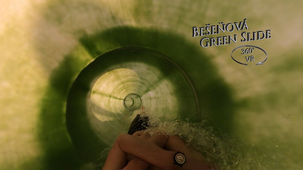 Bešeňová Green Waterslide Family 360° VR POV Onride
