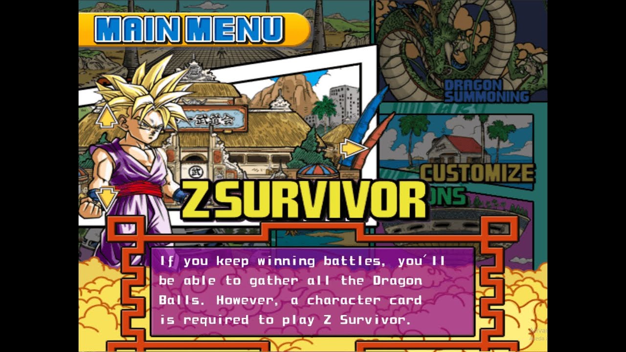 Super Dragon Ball Z Speedrun - Z Survivor w/o Bonus Stage: All 18 Characters (2:22:56) (Emulator)