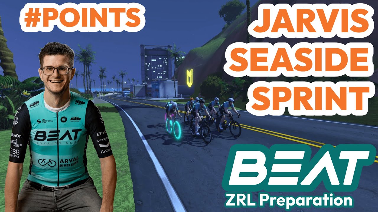 Zwift Racing League (ZRL) Voorbereiding - Jarvis Seaside Sprint - Puntenkoers