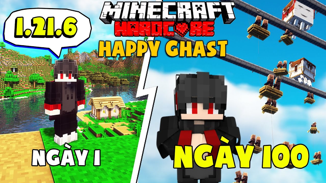KiraMC Tóm Tắt 100 Ngày Minecraft 1.21.6 Sinh Tồn Siêu Khó !! 100 Days Hardcore 1.21.6