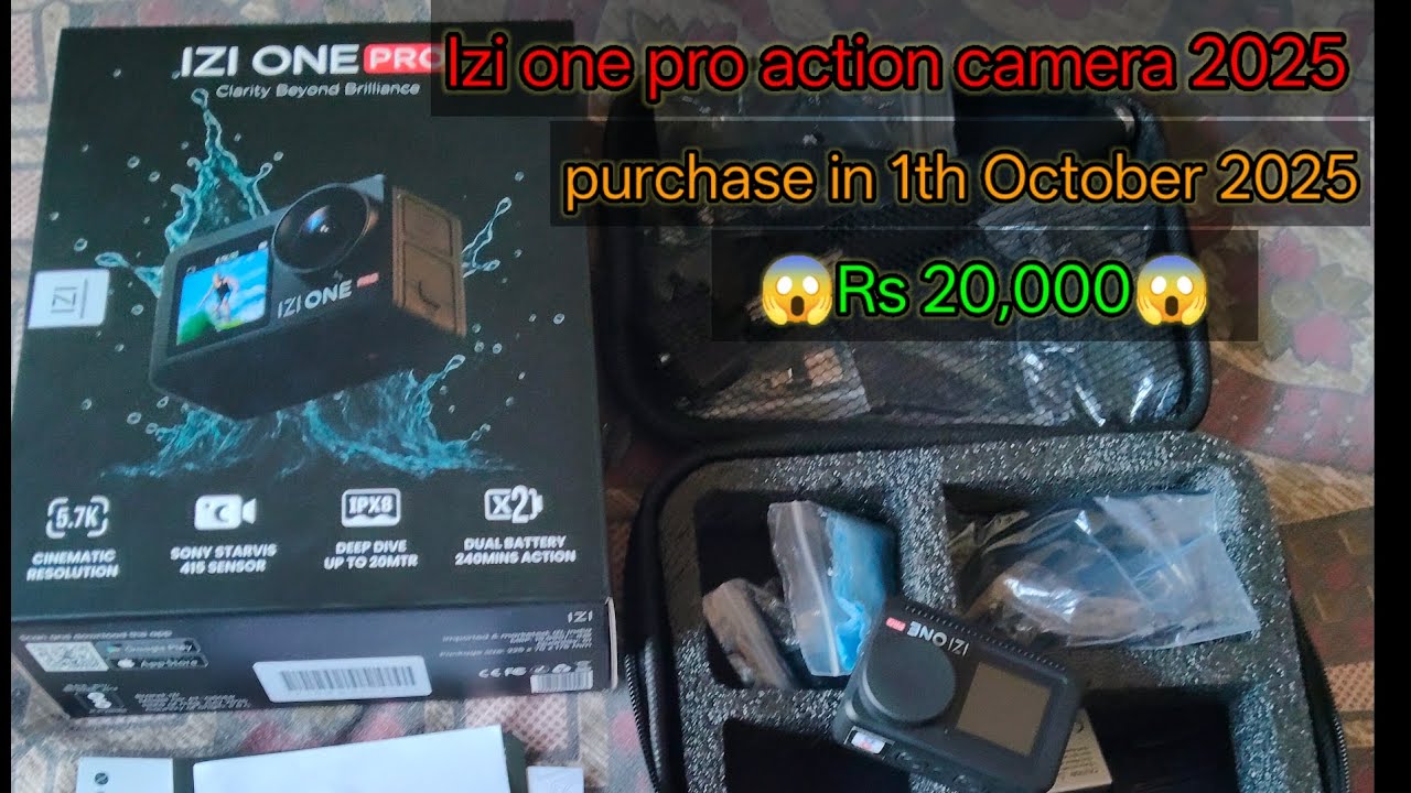 Izi one pro action camera unboxing with moto vlogging|Rs200... don't miss end 