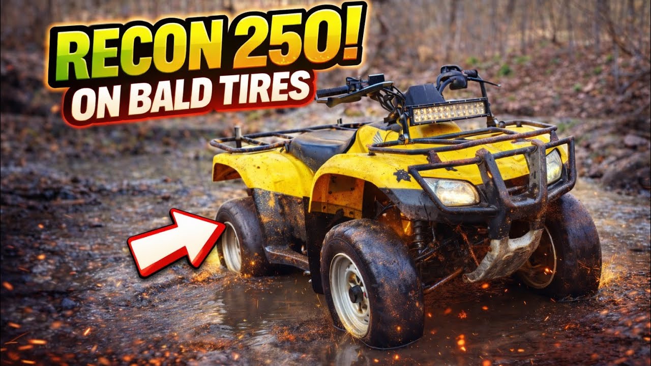 riding the quad after a storm! (lots of water!)