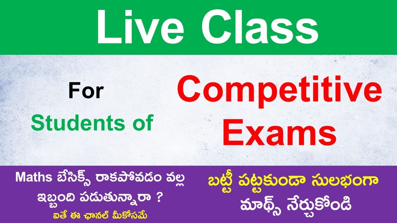 Live 2 For The Students Of Competitive Exams