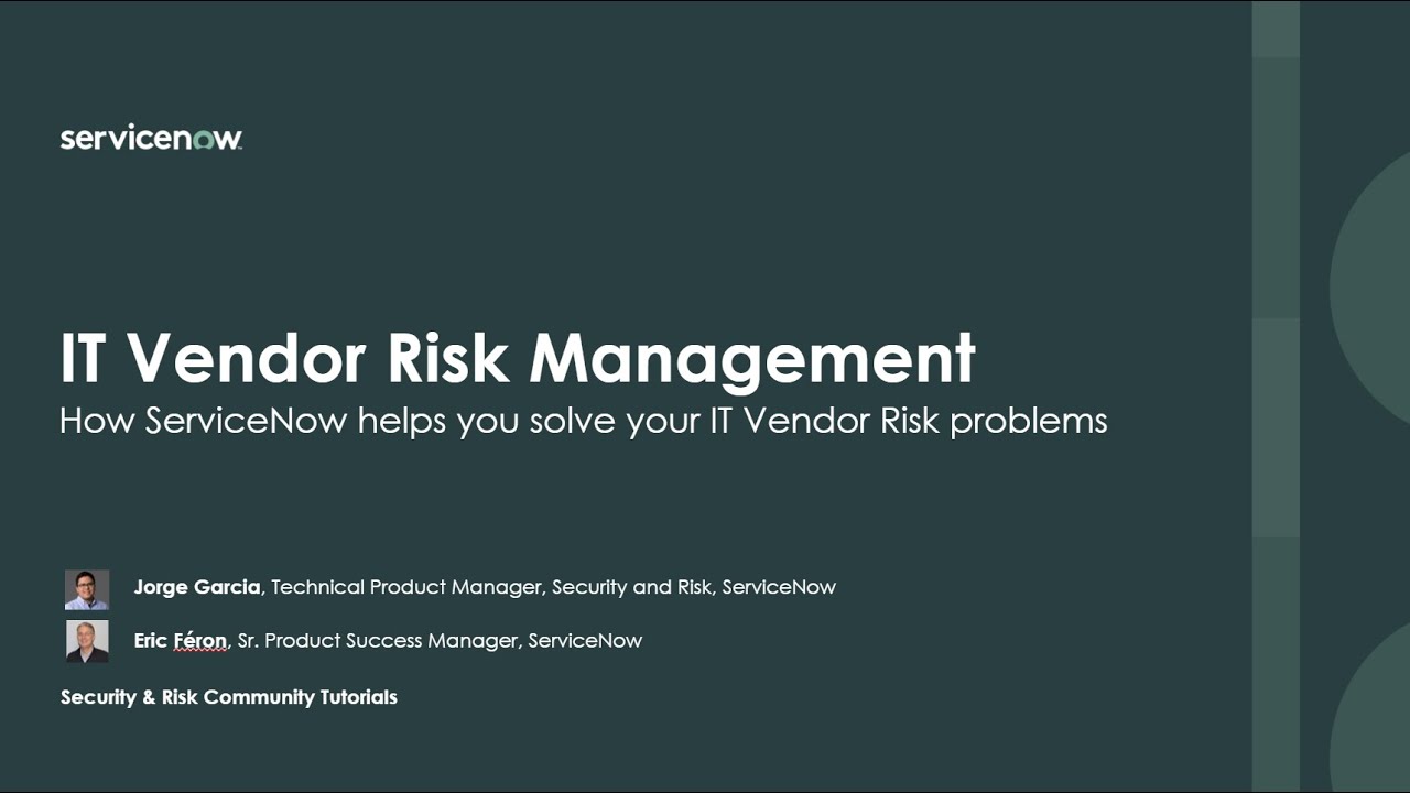 IT Vendor Risk Management - Solve your top 3 problems