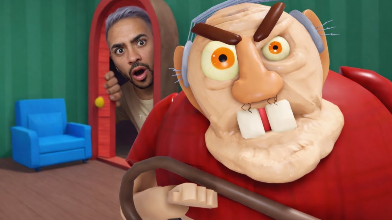 ESCAPA DEL ABUELO SANTA EN ROBLOX!