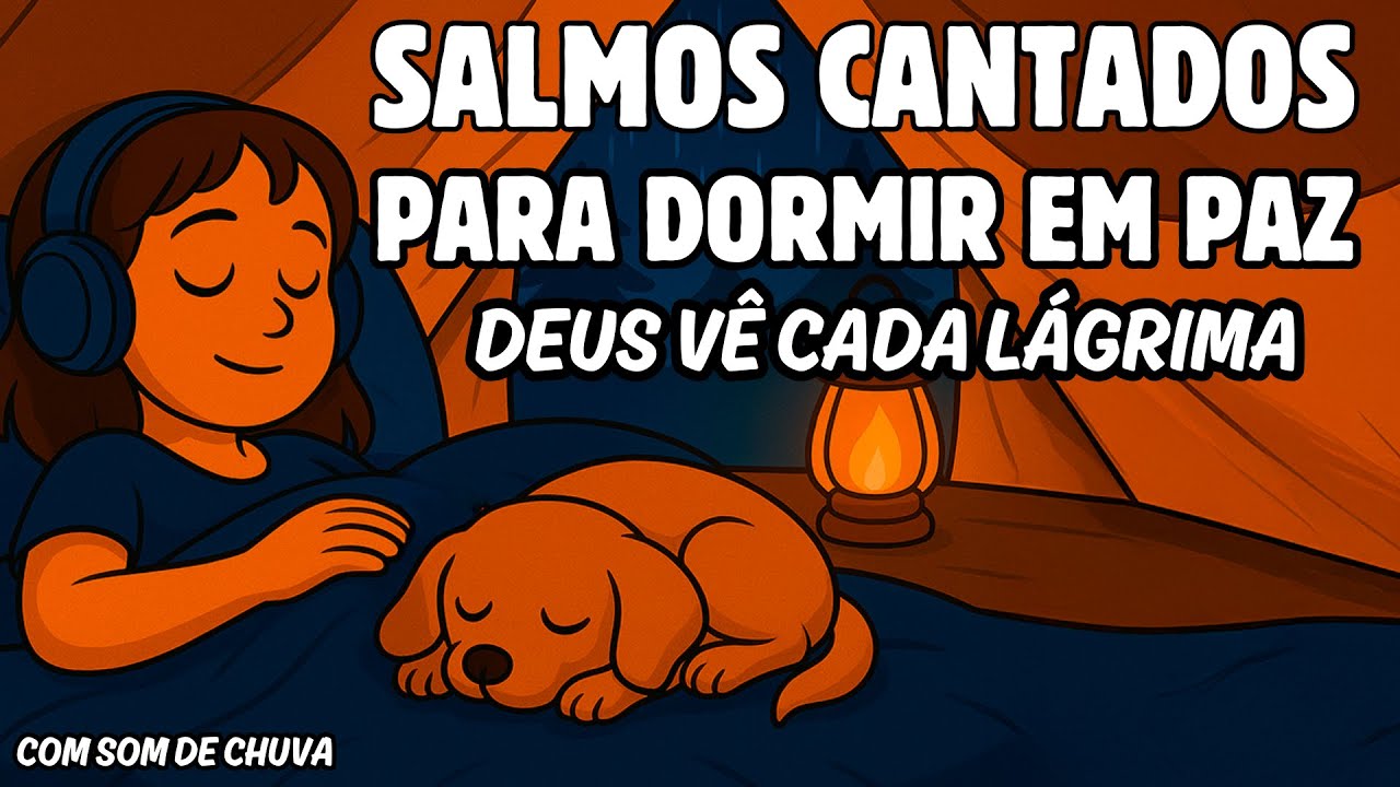 Durma em Paz Deus Conhece Cada Lágrima Sua | Salmos Cantados Para Dormir em Paz