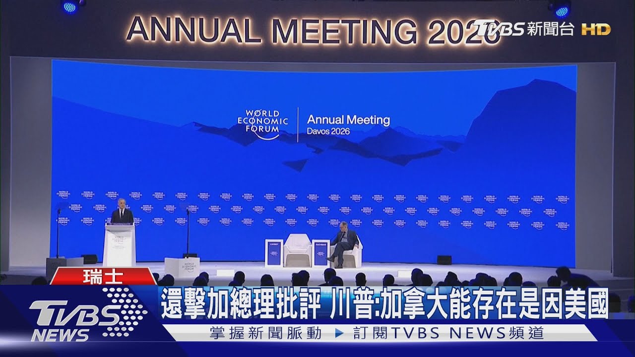 達沃斯重申美國要格陵蘭 川普:只是塊冰.不會動武奪島｜TVBS新聞 @TVBSNEWS01
