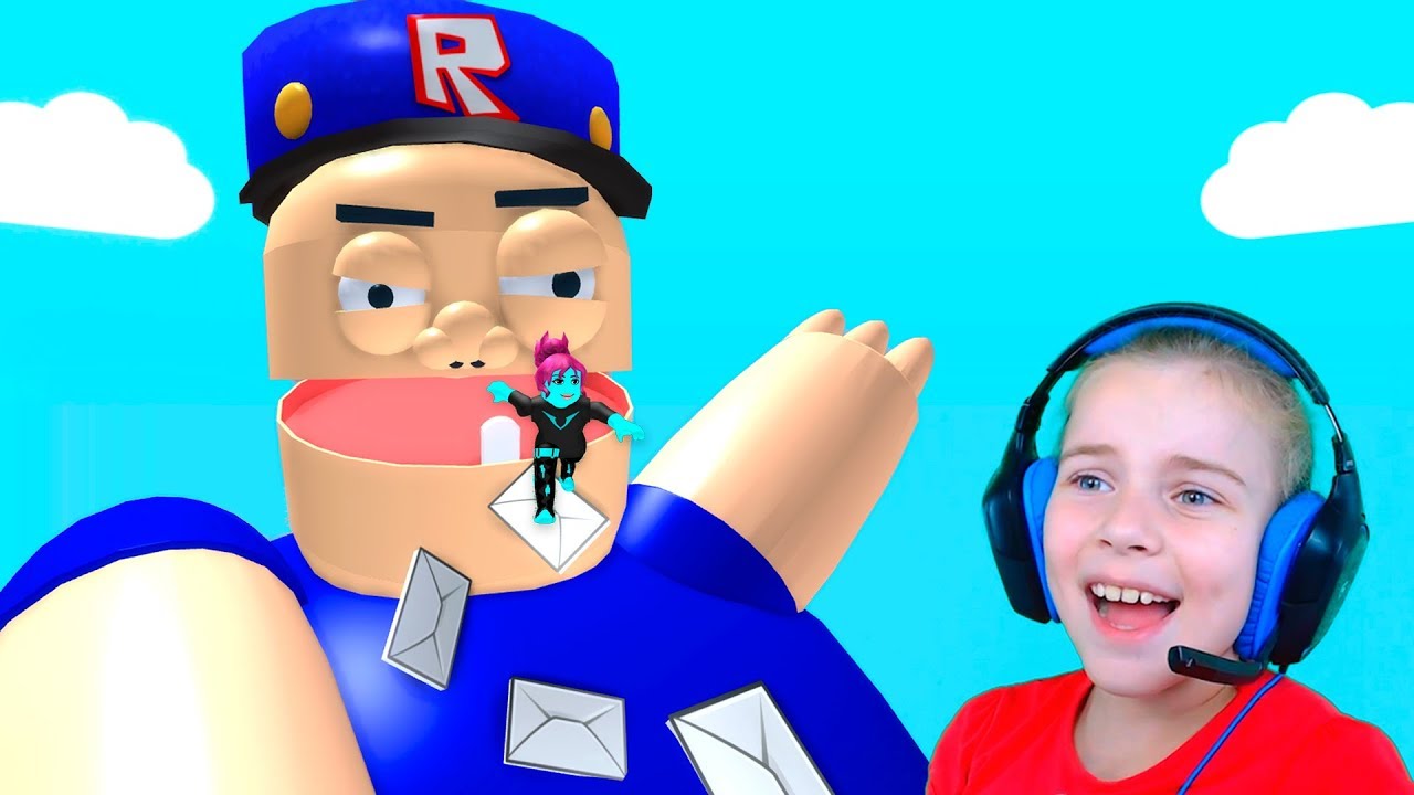 ПОБЕГ ОТ ПОЧТАЛЬОНА в Роблокс приключение мульт героя на почте Roblox