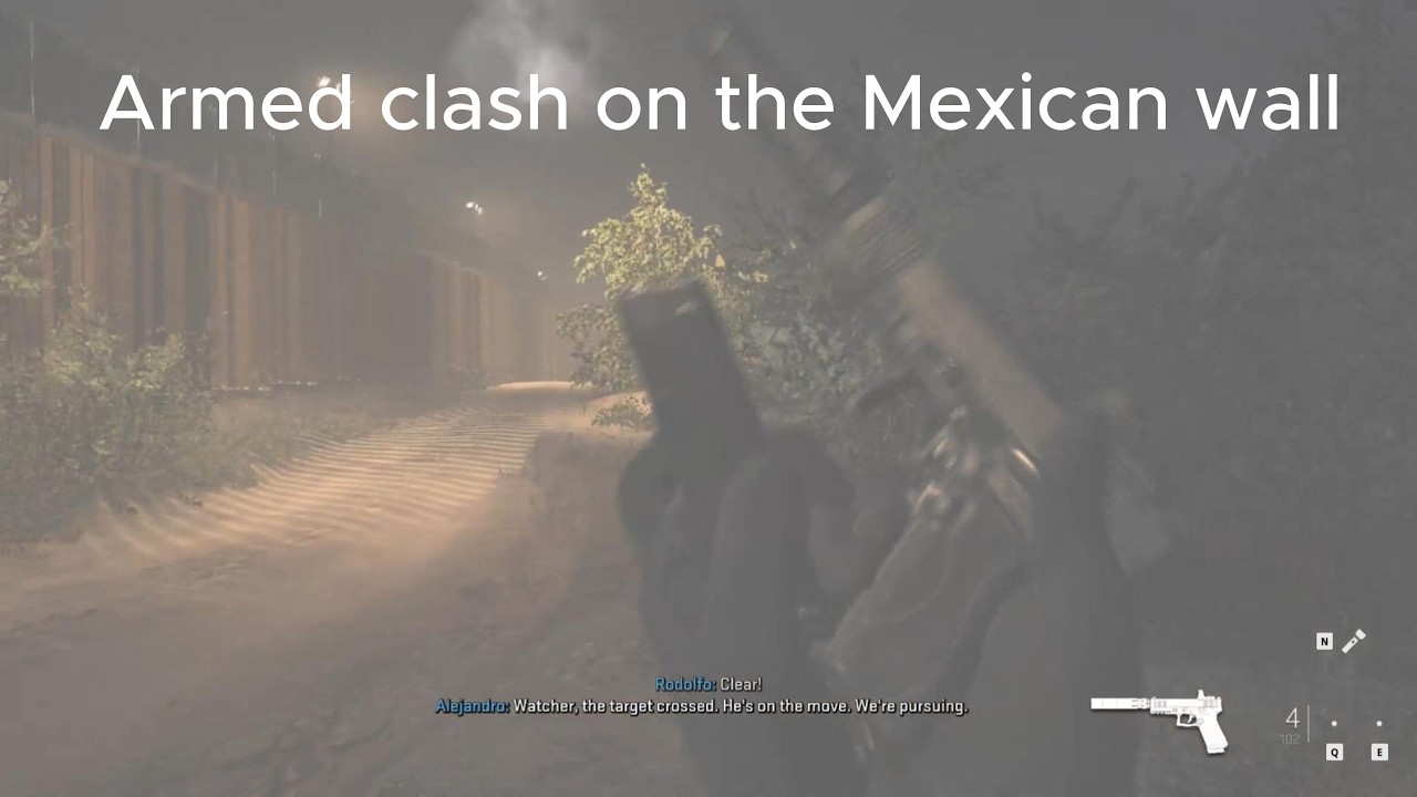 Armed clash on the Mexican wall?/Call of duty @CallofDuty @war @cod @arm
