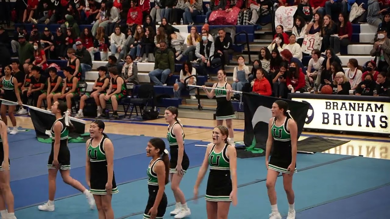 Spirits Game 2023  Half-Time Cheer. Union Middle vs Dartmouth At Branham High. 3/10/2023