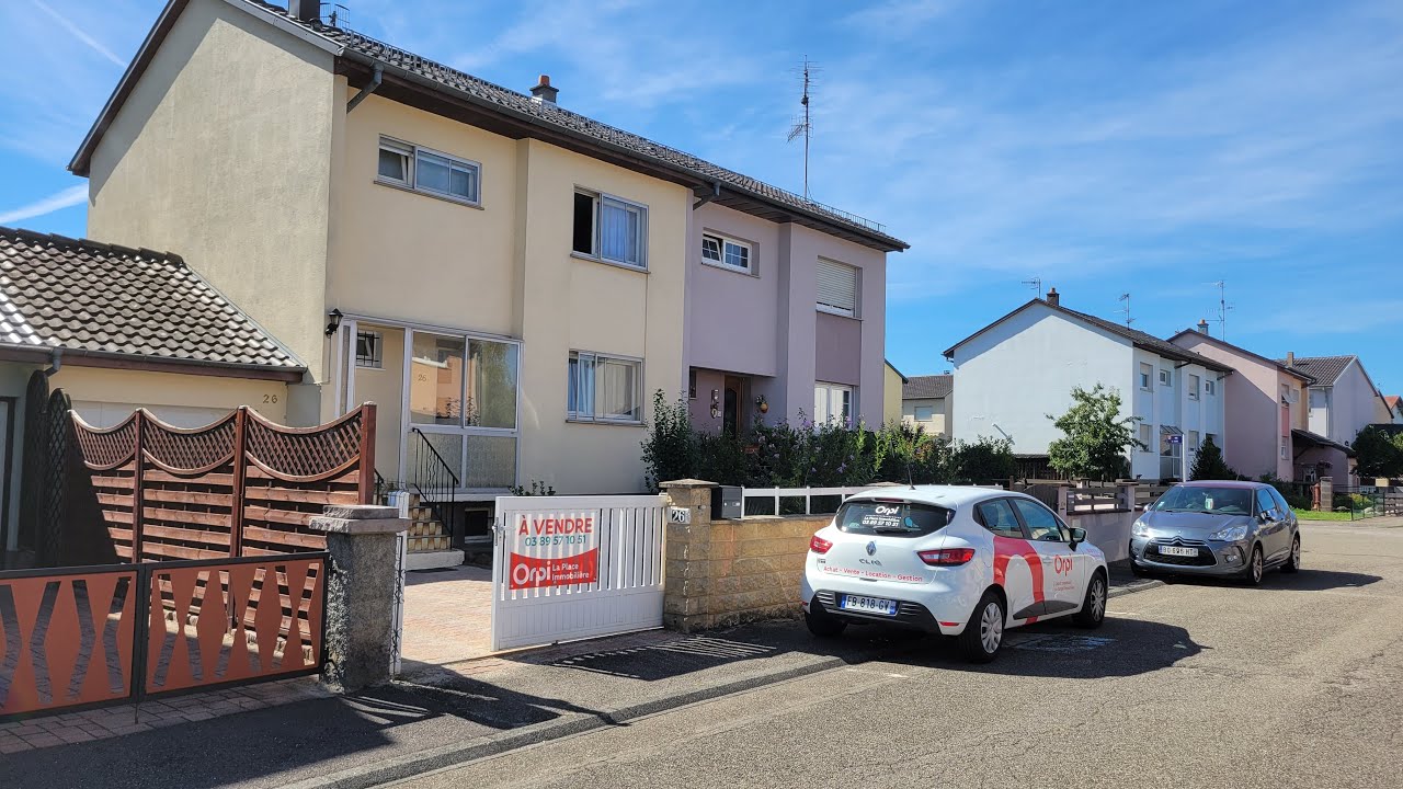 Rue de l'Ariège à Wittenheim Maison accolée 5 pièces avec jardin à vendre
