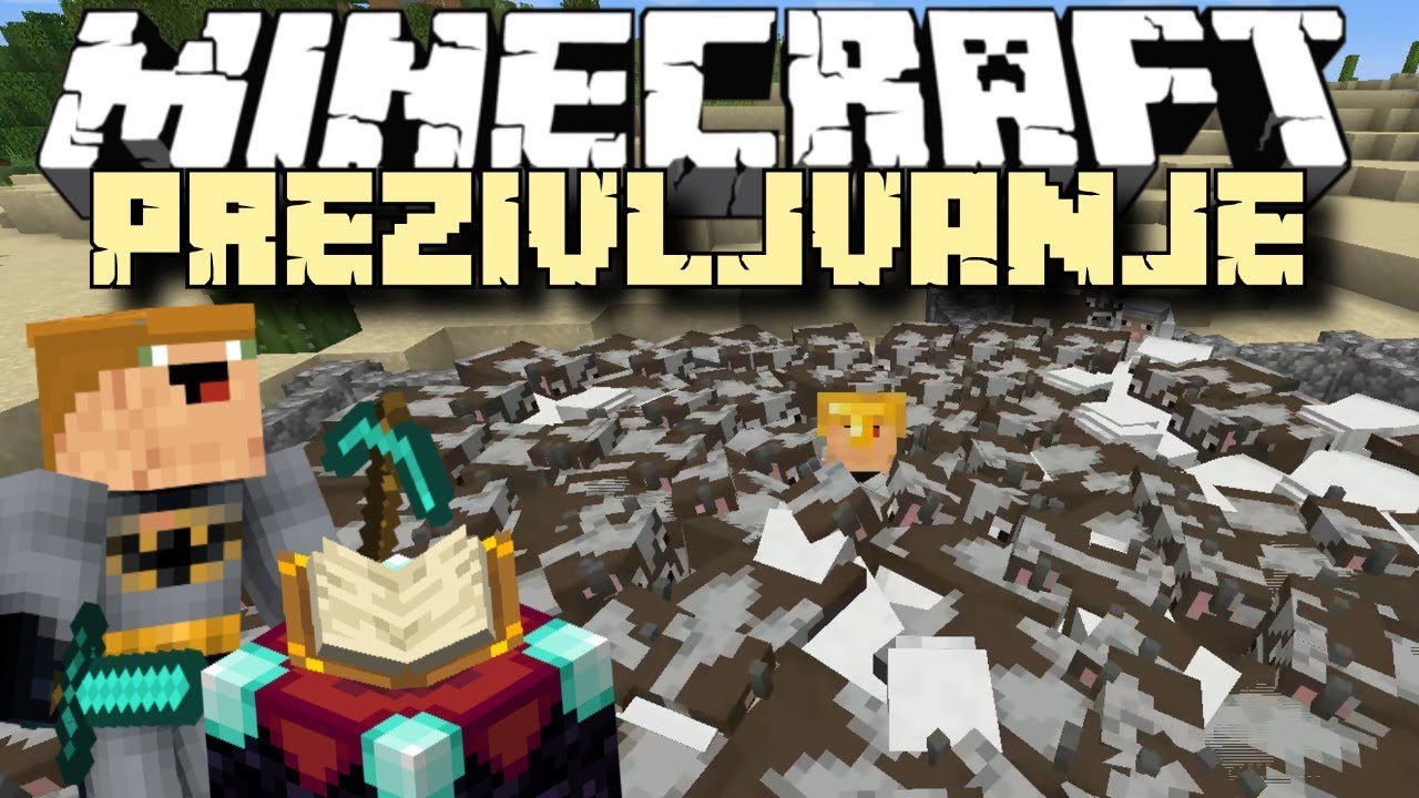 MINECRAFT PREŽIVLJAVANJE: POJELE ME KRAVE I NAJBOLJI PICKAXE!!!