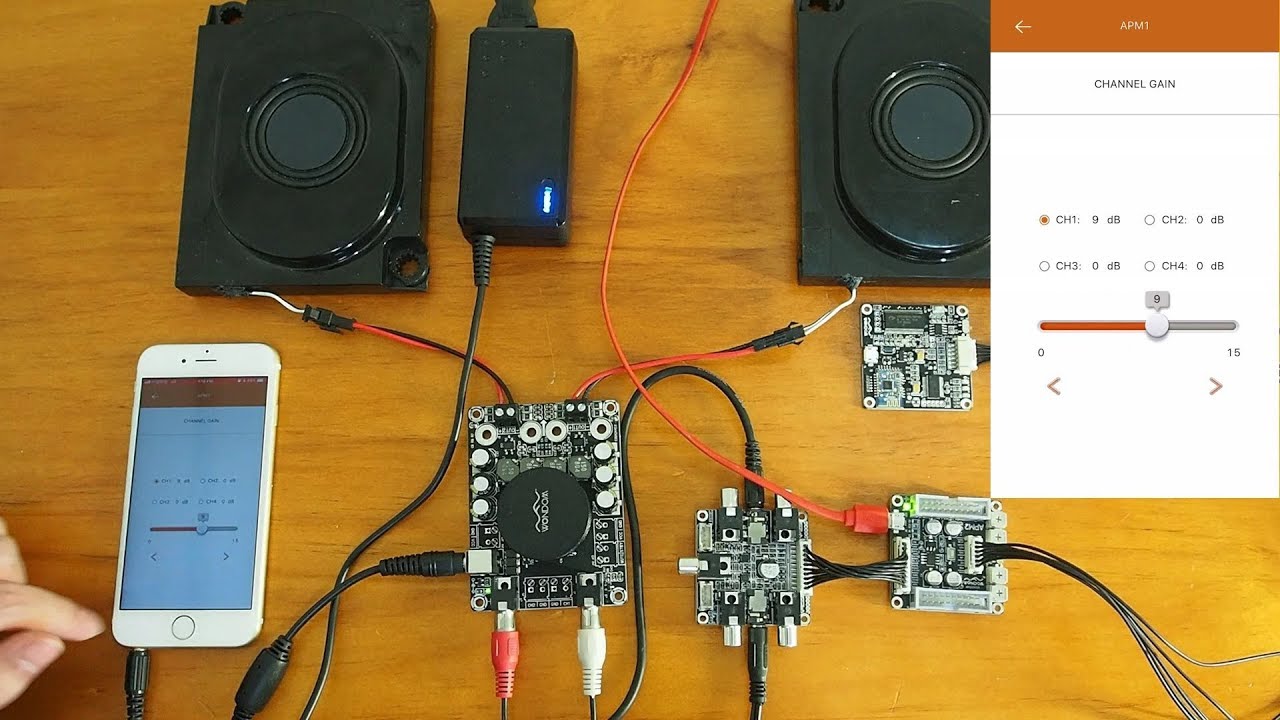 Use APP To Change DSP Settings Of Your Amplifier with WONDOM APM2 Analog Devices Sigma DSP ADAU1701
