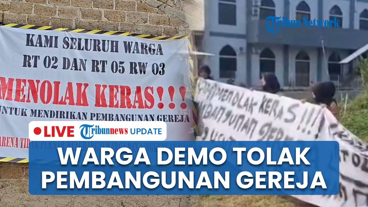 🔴LIVE: Ratusan Warga Cilodong Depok Unjuk Rasa! Tolak Pembangunan Gereja Buntut Tak Ada Mediasi