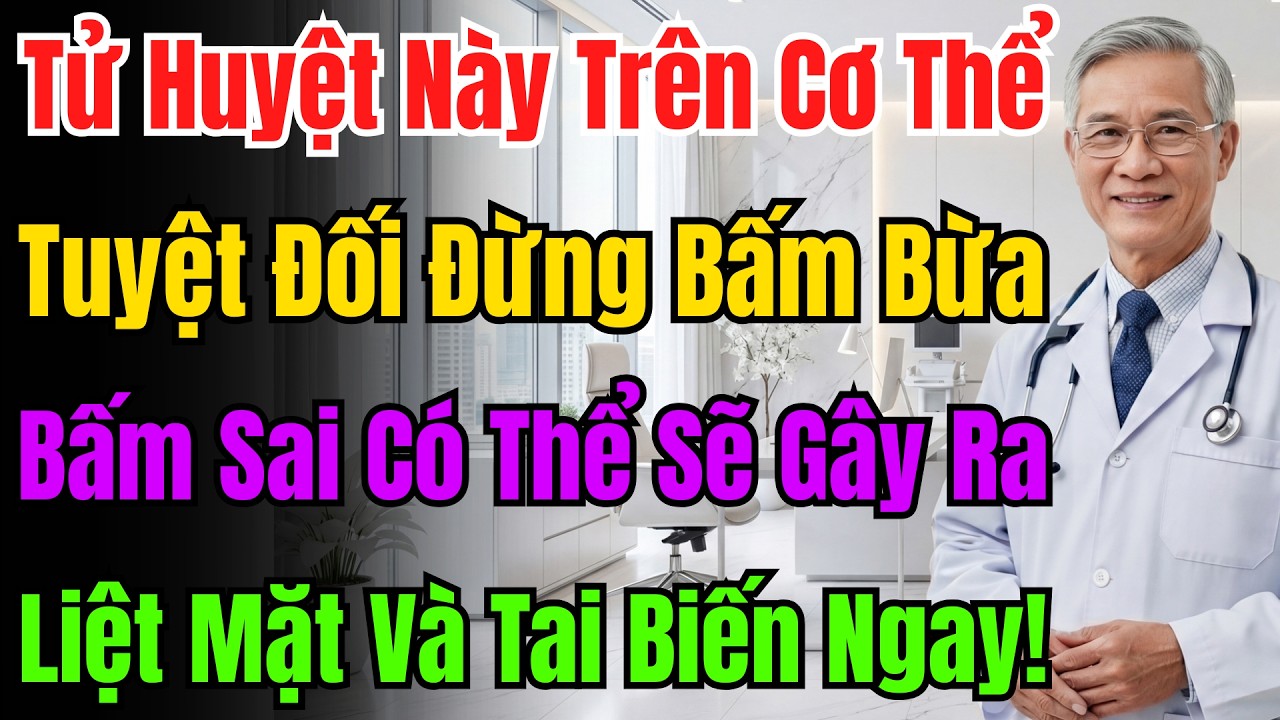 Tuyệt Đối Không Bấm 'Tử Huyệt' Này! Đông Y Cảnh Báo Nguy Cơ Đột Quỵ, Liệt Mặt Tức Thì.