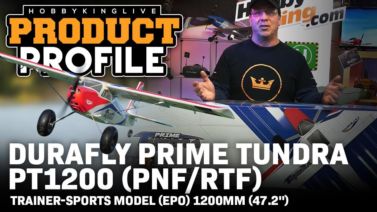 Durafly Prime Tundra PT1200 (PNF/RTF) Trainer-Sports Model (EPO) 1200mm (47.2