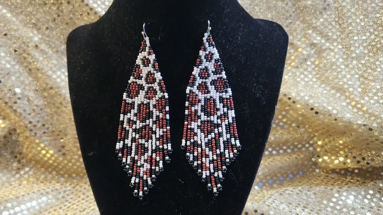 BISUTERIA FACIL PASO A PASO Arete nativo tigresa #mostacillas #aretesenmostacilla #arete