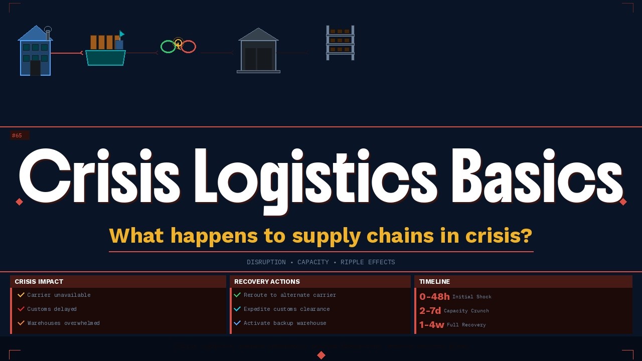 Crisis Logistics Basics What Changes in Supply Chains During War, Financial Shock & Major Disruption