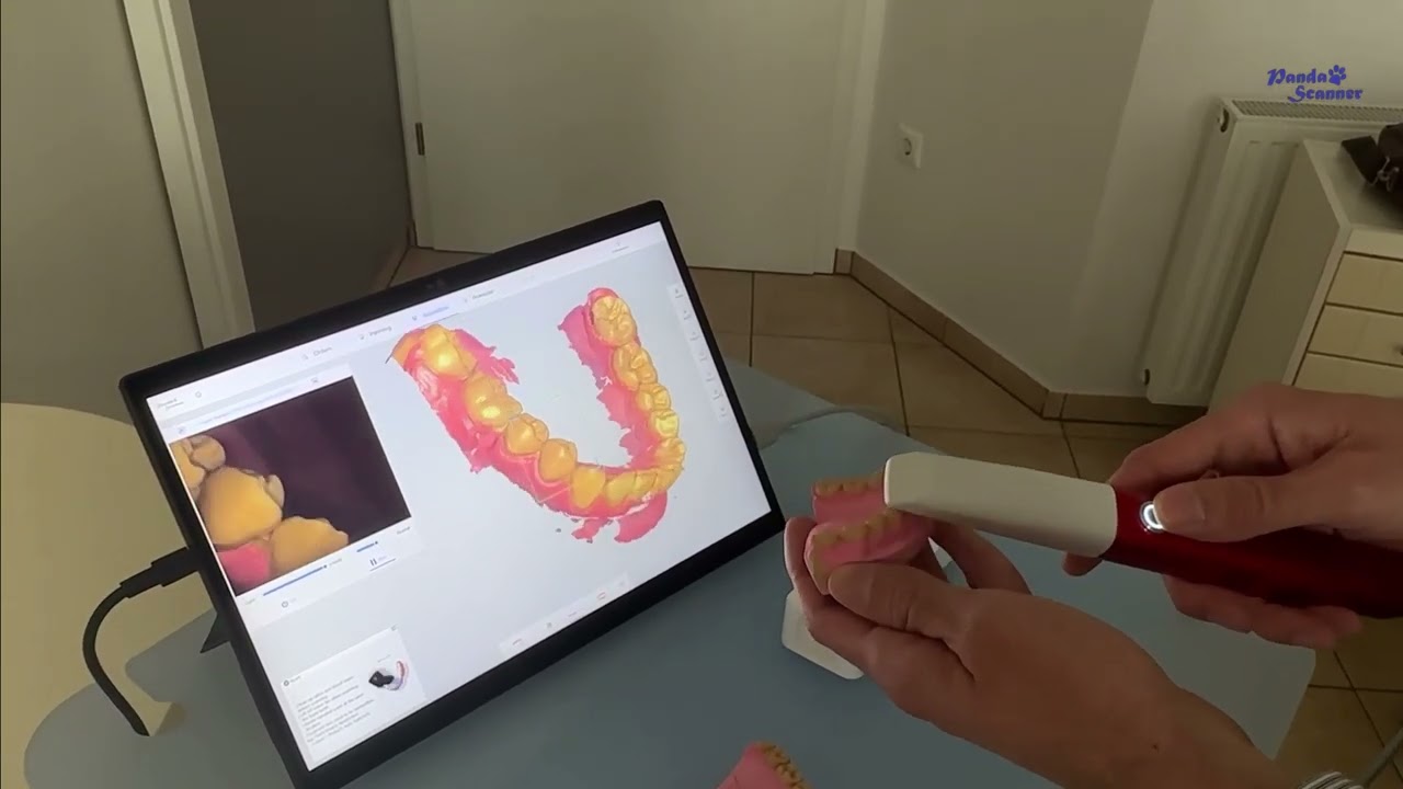 Scansione di prova con lo Scanner Intraorale Panda Smart