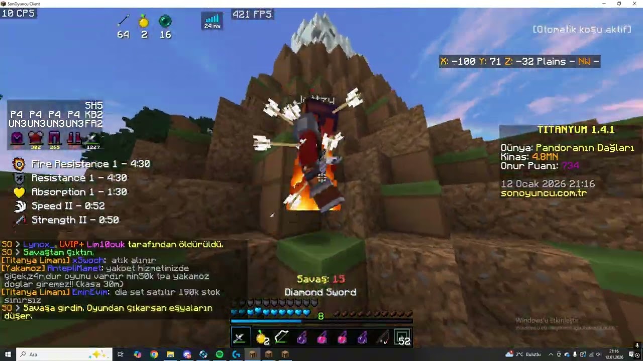 Sonoyuncu Titanyum pvp .