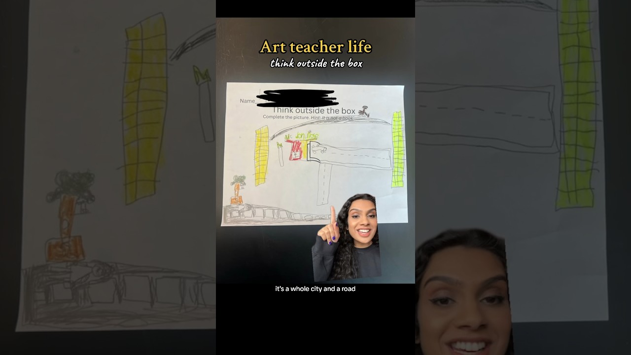 Think outside the box with elementary art students! 