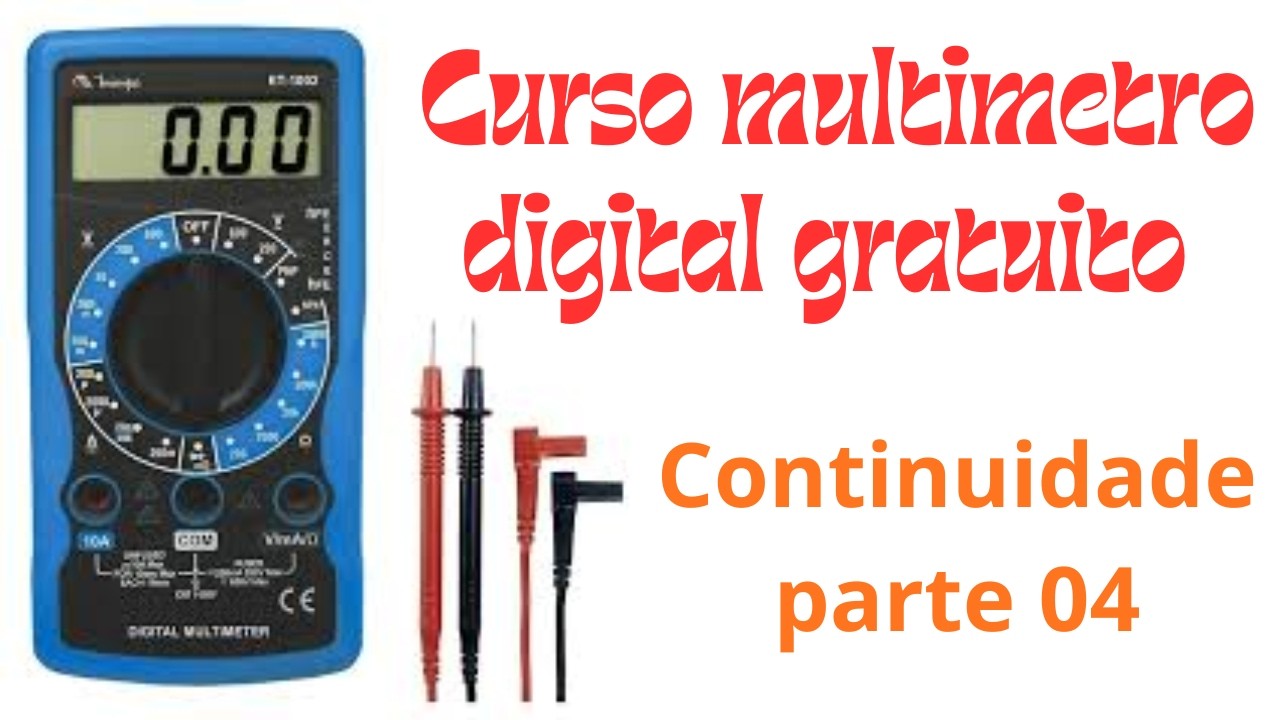 Curso de Multímetro Digital Minipa gratuito teste de continuidade ET-1002 600v Ac/dc Cat I Minipa!