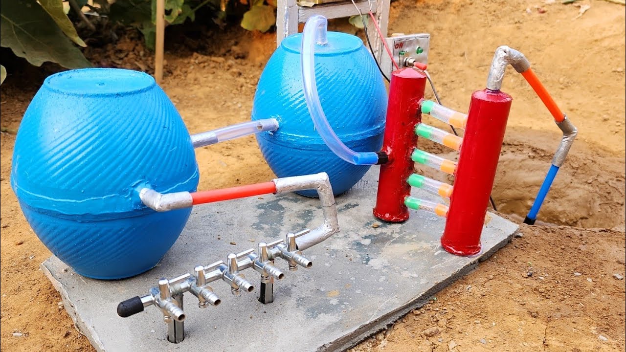 How to make mini water pump | Science project | Electric water filter
