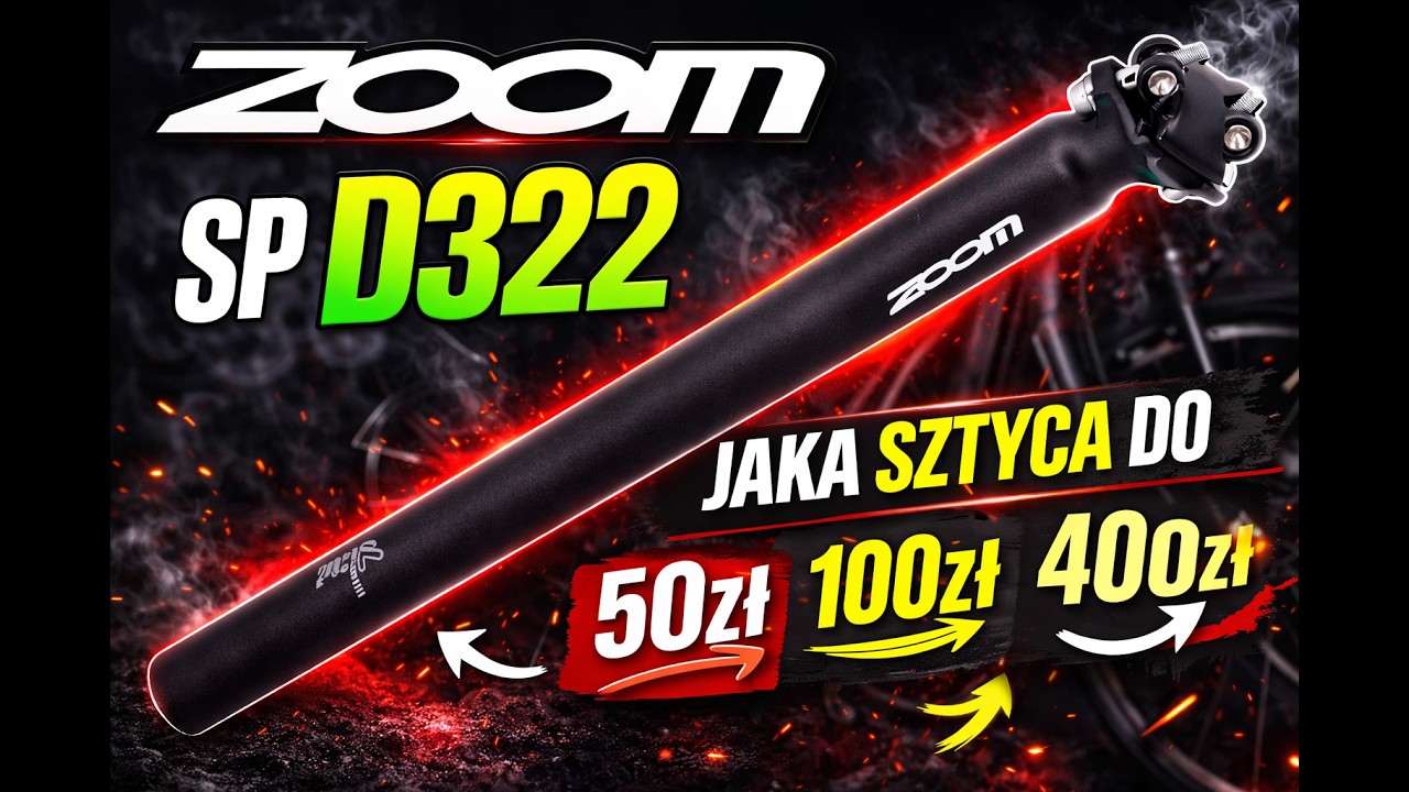 SZTYCA ZOOM SP-D322 // Najlepsza Lekka Sztyca Rowerowa Do 50zł ???