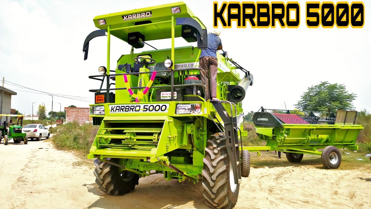 KARBRO 5000 New Hervester combine Nabha 2020 || karbro super Deluxe Harvester combine