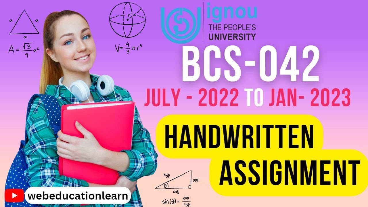 BCS-042 | Handwritten Assignments| BCA- 4 | IGNOU BCA Assignments | 2022-2023 | #ignou  #bca #free