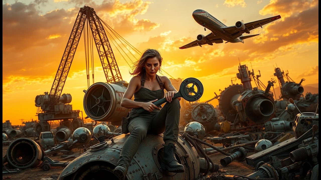 An Abandoned Spacecraft Transformed by a Human Mechanic Into a Powerful War Machine