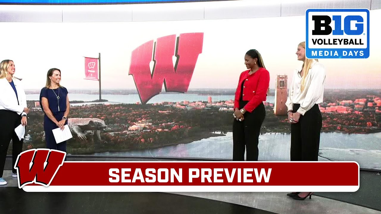 Wisconsin's HC Kelly Sheffield, Devyn Robinson, Sarah Franklin Talk Season Preview