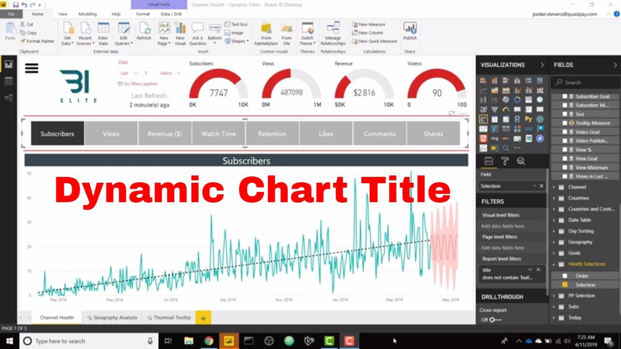 Power BI - Dynamic Chart Titles (Expression-Based Formatting #1)