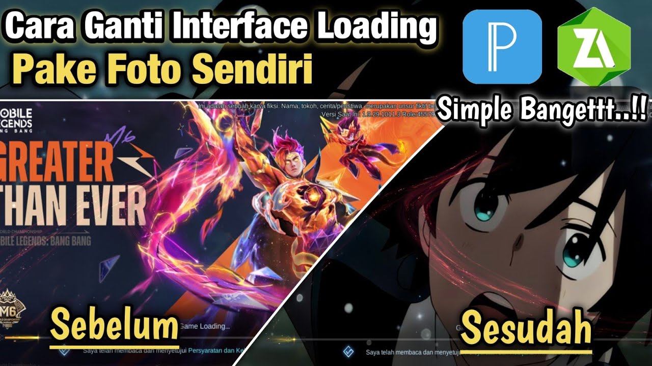 Simple‼️ Cara Ganti Background Interface Loading Pake Foto Sendiri