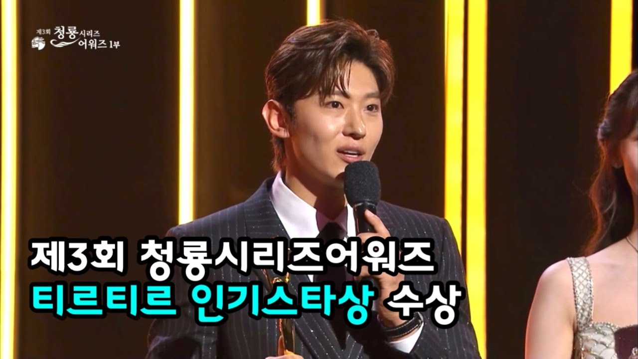 제3회 청룡시리즈어워즈 티르티르 인기스타상 수상