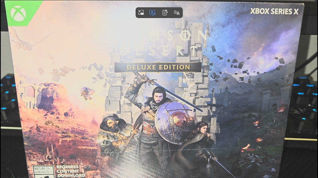 Crimson Desert Deluxe edition unboxing 