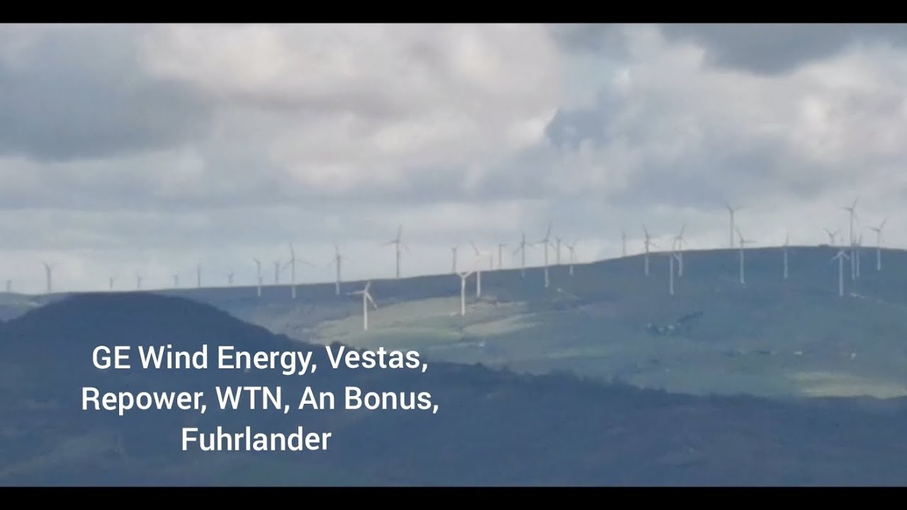 Windpark in Campania, GE Wind Energy, Vestas, Repower, WTN, An Bonus, Fuhrlander 