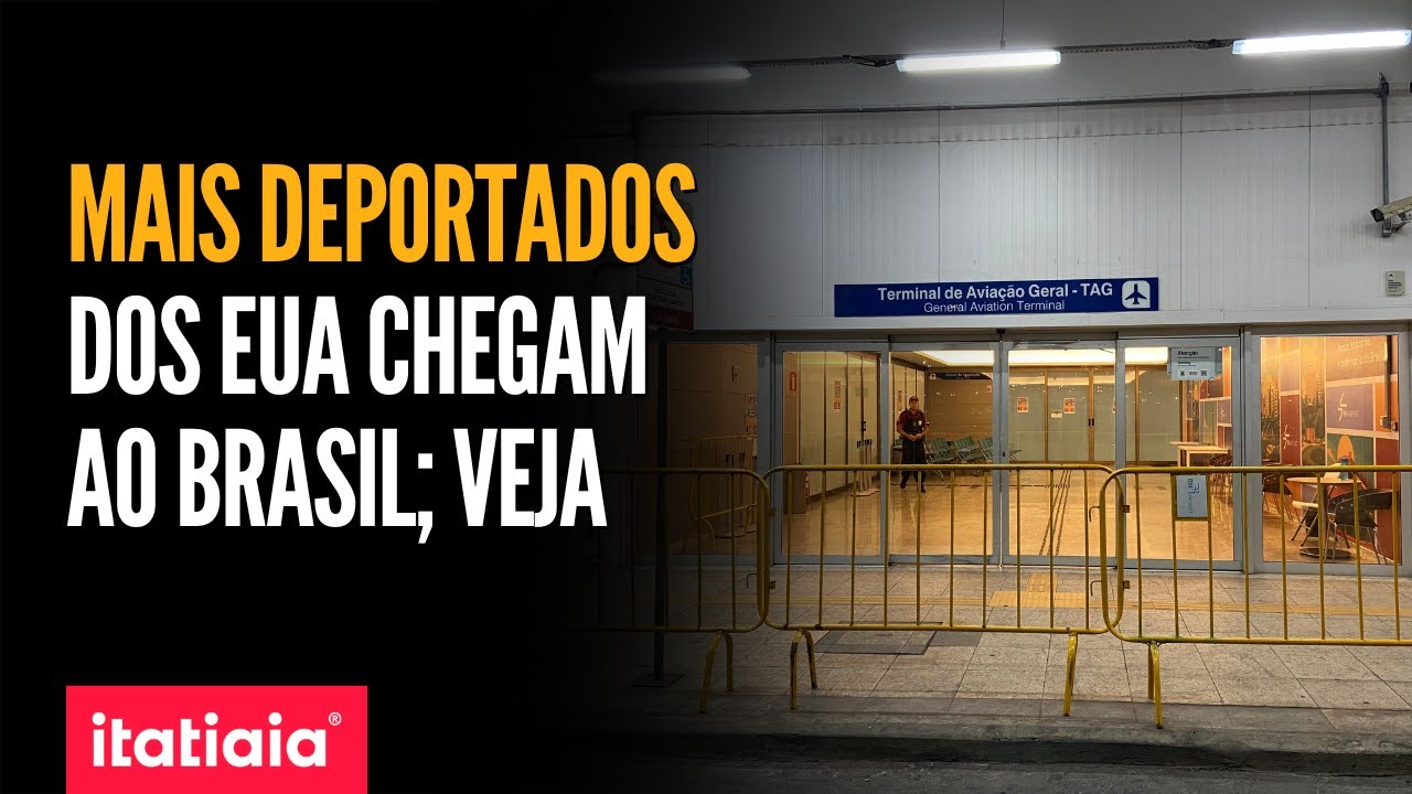 CHEGA AO BRASIL O 21º VOO DE BRASILEIROS DEPORTADOS DOS ESTADOS UNIDOS DESDE A VOLTA DE TRUMP