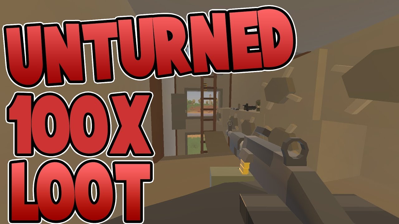 Unturned - 100x Loot Servers. (Solo PvP + 1v3 Base Raid)